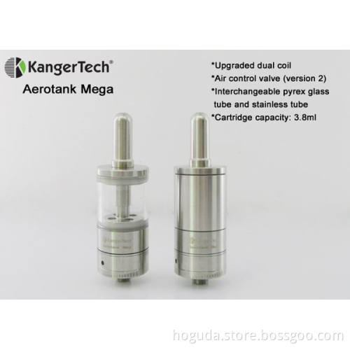 Kanger 3.8ml Large Capacity Clearomizer Upgrade Dual Coil Aerotank Mega